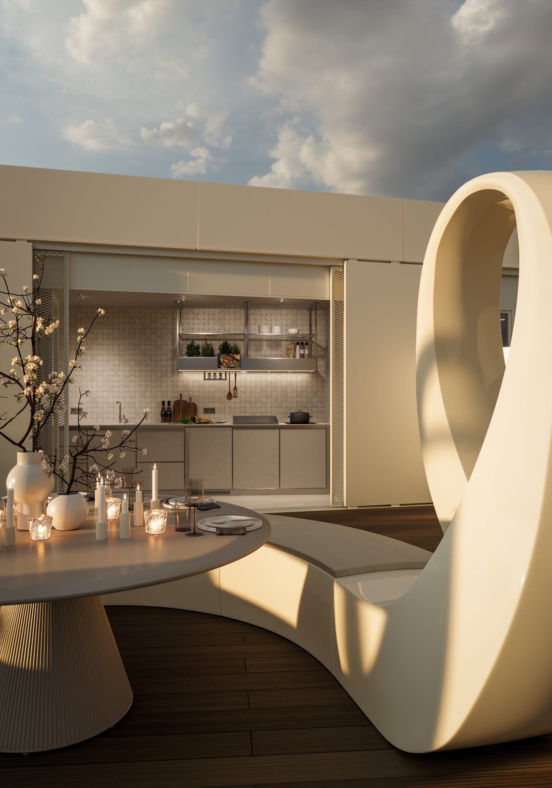 3D Visualisierung des Projekts Fleesensee von StudioFeldmann, 3D Visualiserungen aus Berlin. Ein Schwimmbad.