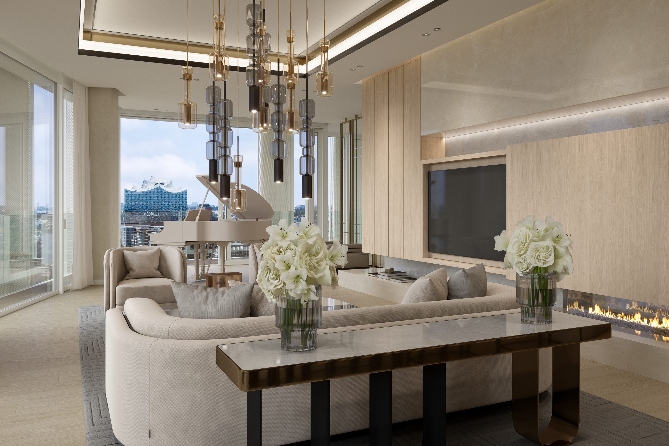 3D Visualisierung des Projekts Fleesensee von StudioFeldmann, 3D Visualiserungen aus Berlin. Ein Schwimmbad.