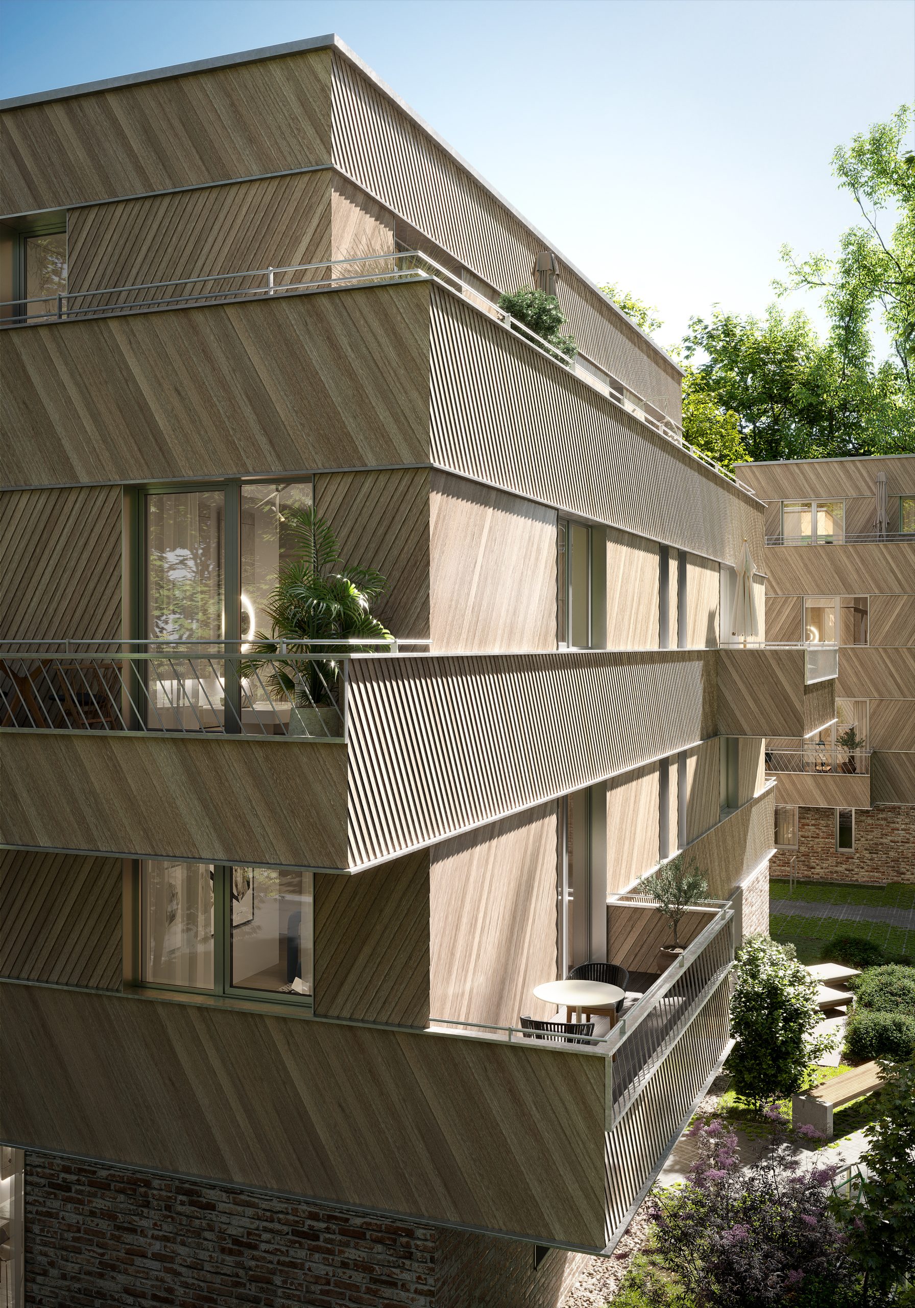 3D Visualisierung des Projekts Fleesensee von StudioFeldmann, 3D Visualiserungen aus Berlin. Ein Schwimmbad.