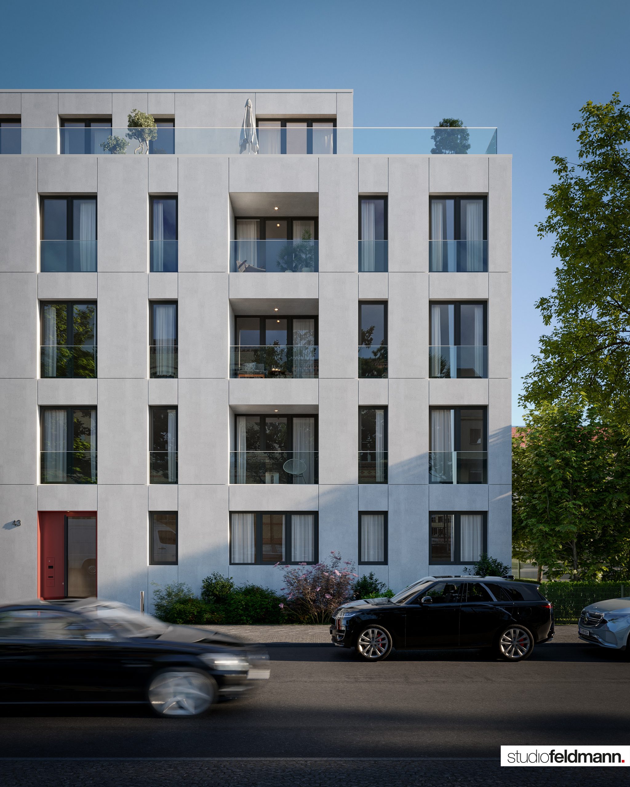 3D Visualisierung des Projekts Fleesensee von StudioFeldmann, 3D Visualiserungen aus Berlin. Ein Schwimmbad.