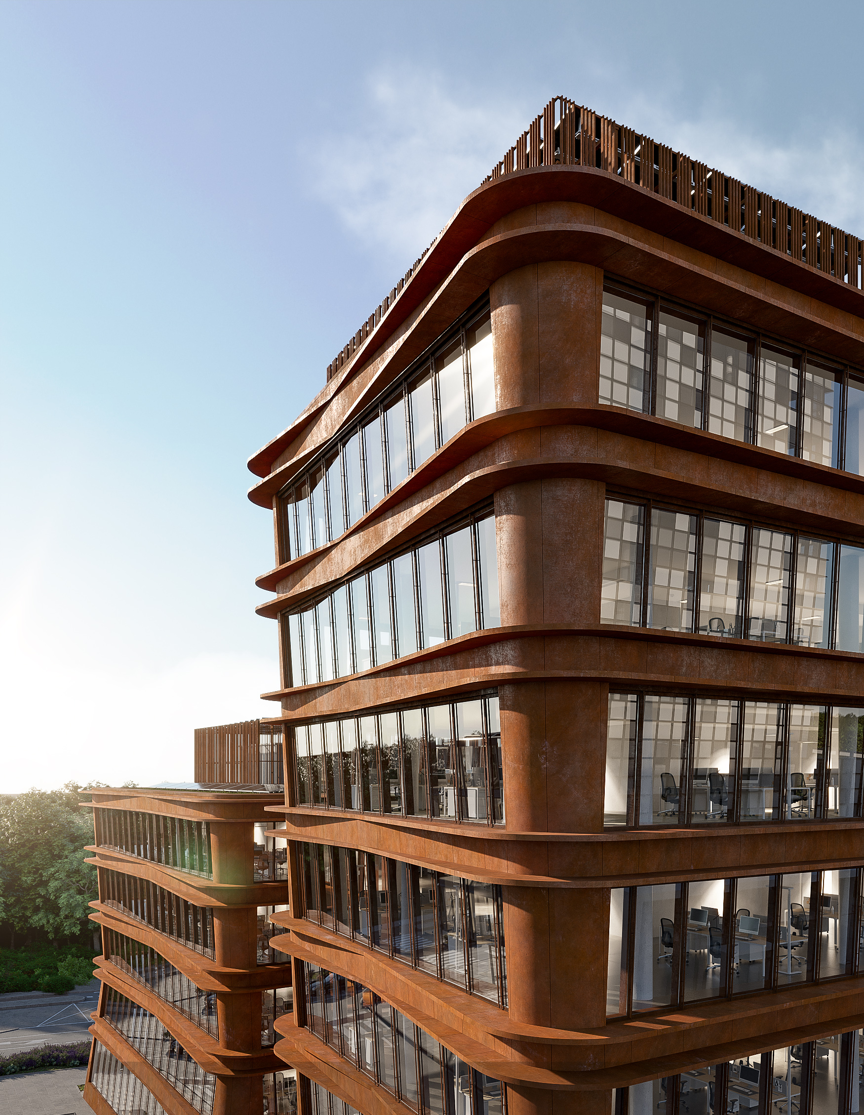 3D Visualisierung des Projekts Fleesensee von StudioFeldmann, 3D Visualiserungen aus Berlin. Ein Schwimmbad.