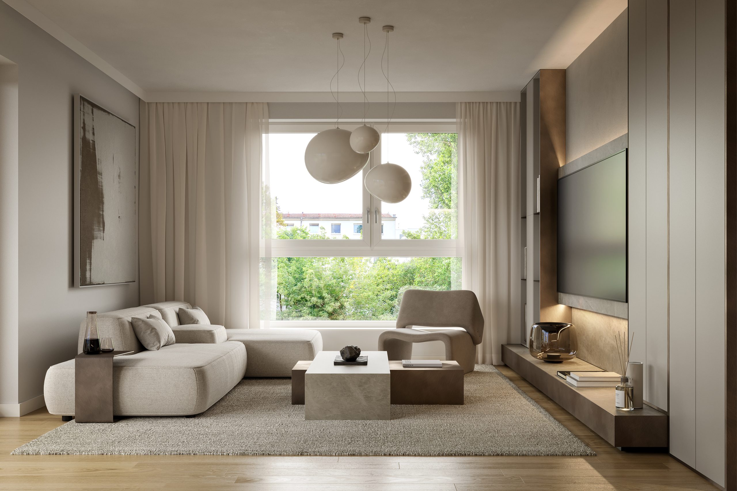 3D Visualisierung des Projekts Fleesensee von StudioFeldmann, 3D Visualiserungen aus Berlin. Ein Schwimmbad.