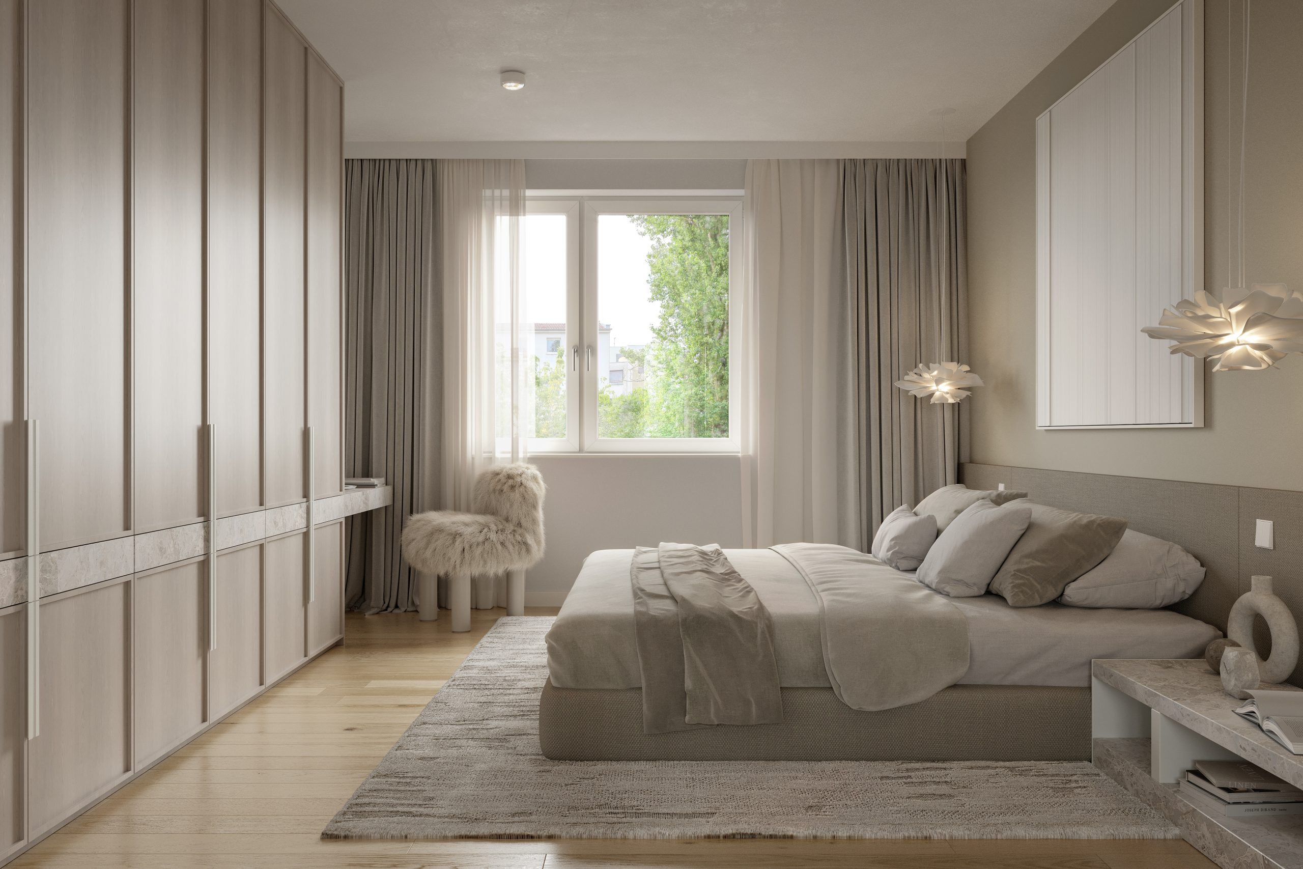 3D Visualisierung des Projekts Fleesensee von StudioFeldmann, 3D Visualiserungen aus Berlin. Ein Schwimmbad.