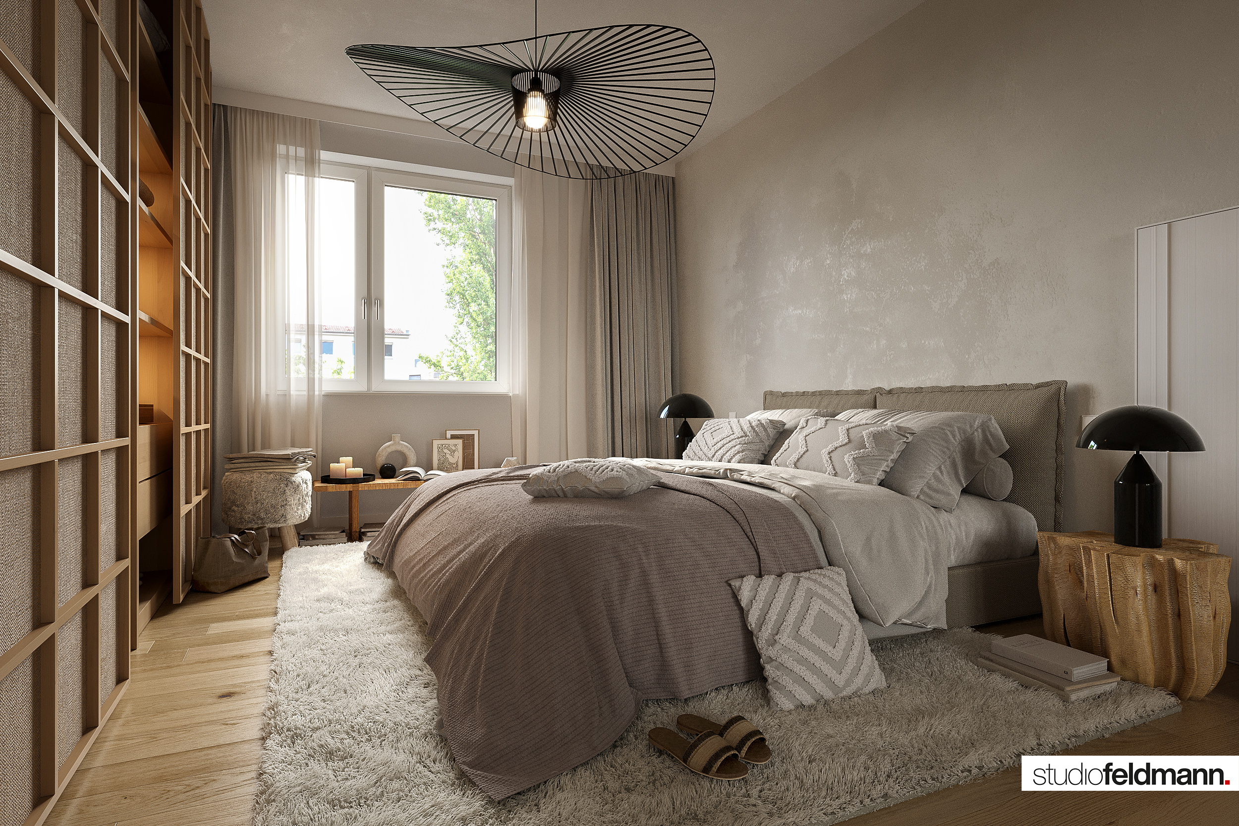 3D Visualisierung des Projekts Fleesensee von StudioFeldmann, 3D Visualiserungen aus Berlin. Ein Schwimmbad.