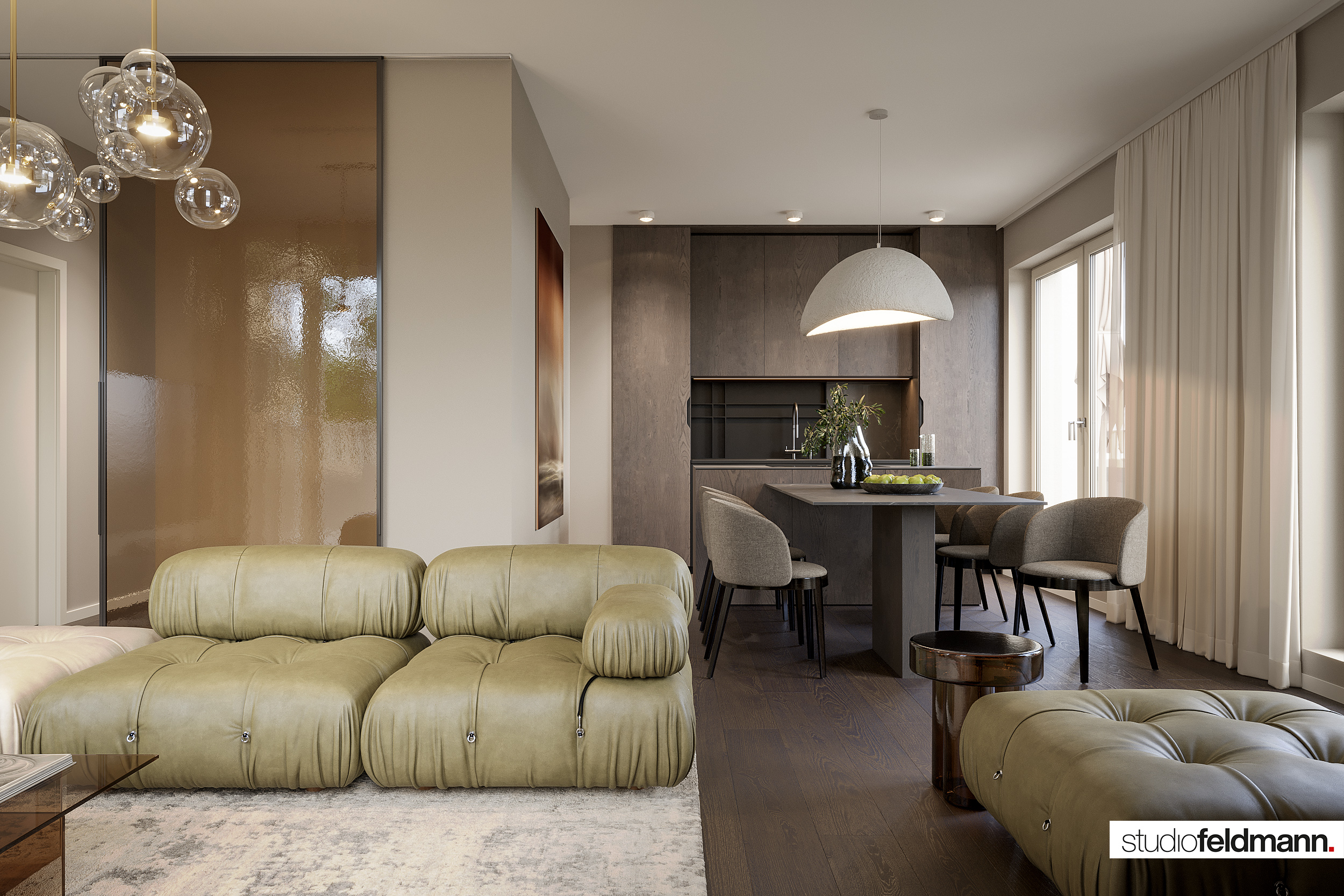 3D Visualisierung des Projekts Fleesensee von StudioFeldmann, 3D Visualiserungen aus Berlin. Ein Schwimmbad.