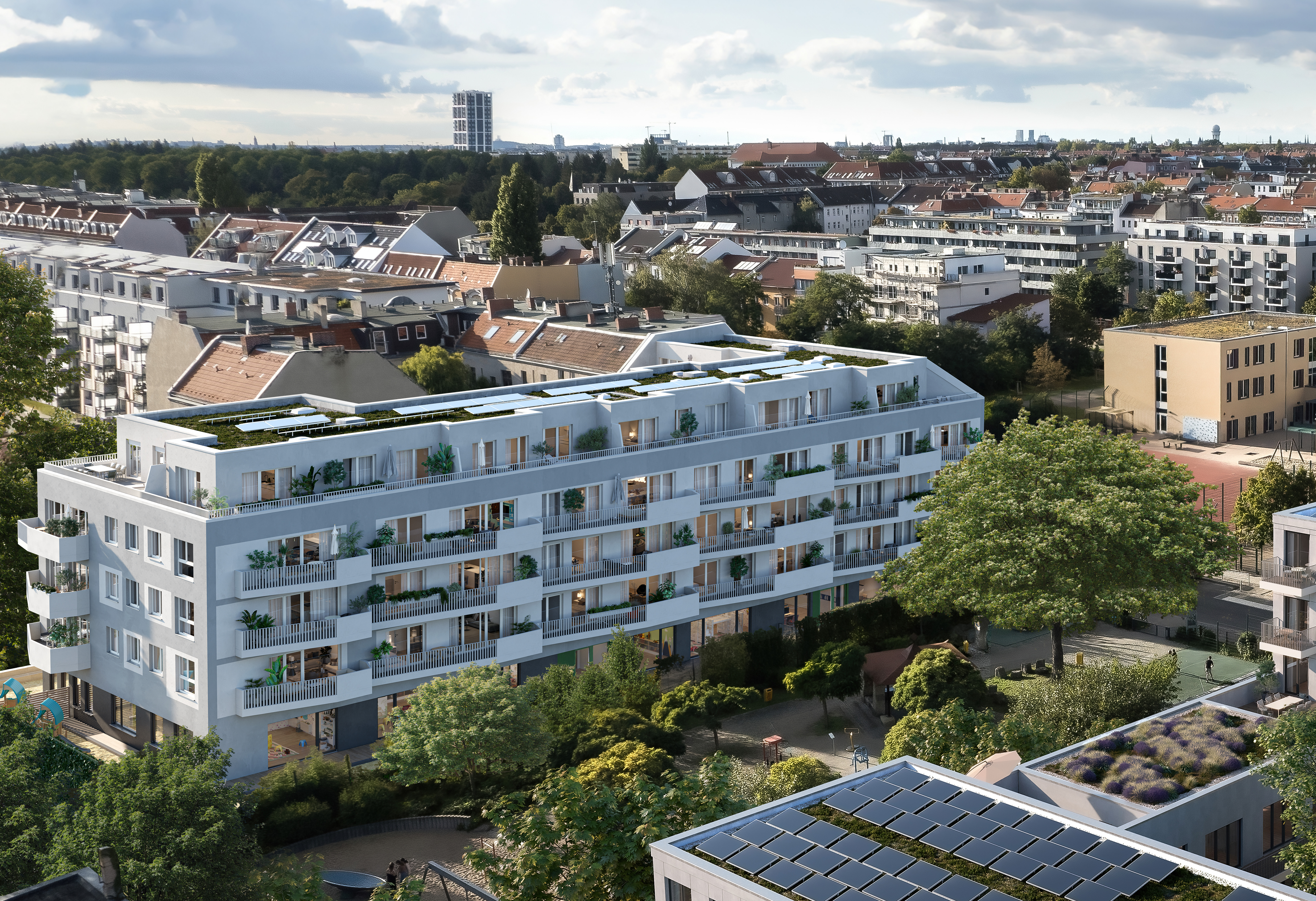 3D Visualisierung des Projekts Fleesensee von StudioFeldmann, 3D Visualiserungen aus Berlin. Ein Schwimmbad.