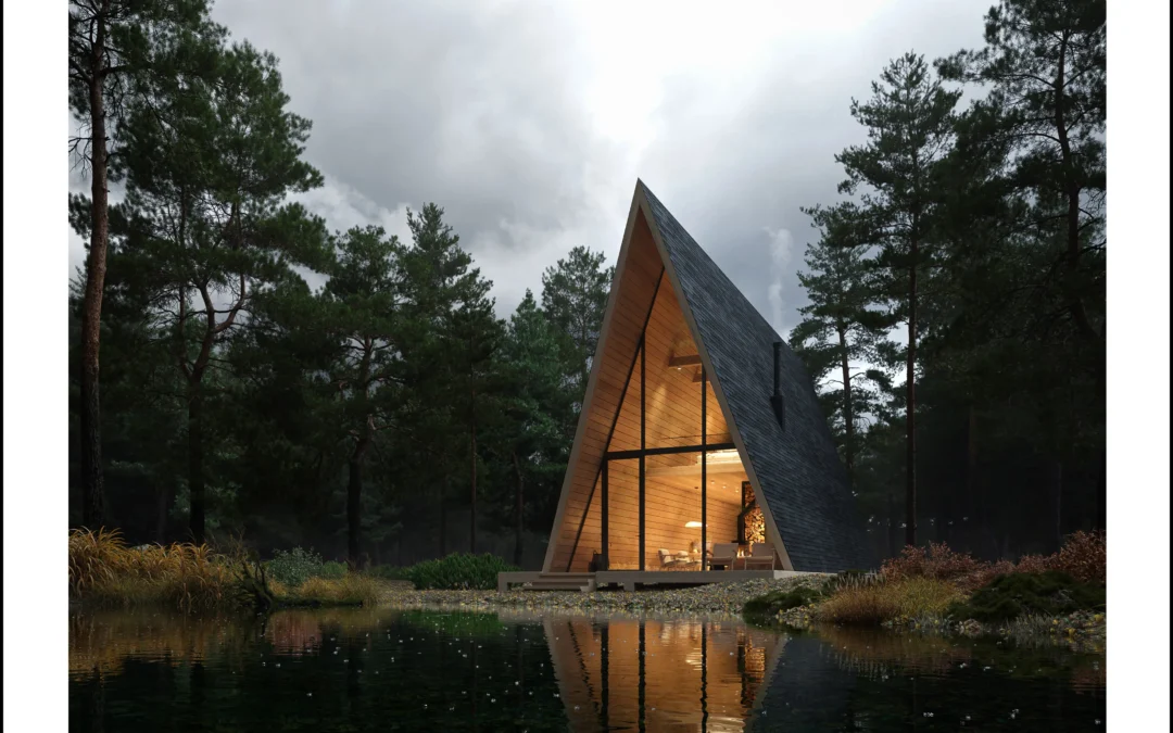 A FRAME Scandi Retreat Cabin Architecture